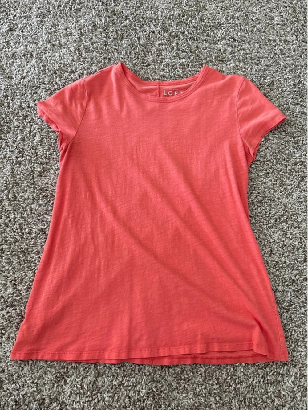Loft Vintage Soft t-shirt coral pink size small